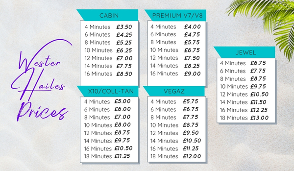 Wester Hailes sunbed prices