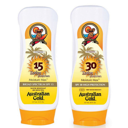 glimt stille værst Australian Gold SPF Lotion – SPF 15 & 30 - Tanz